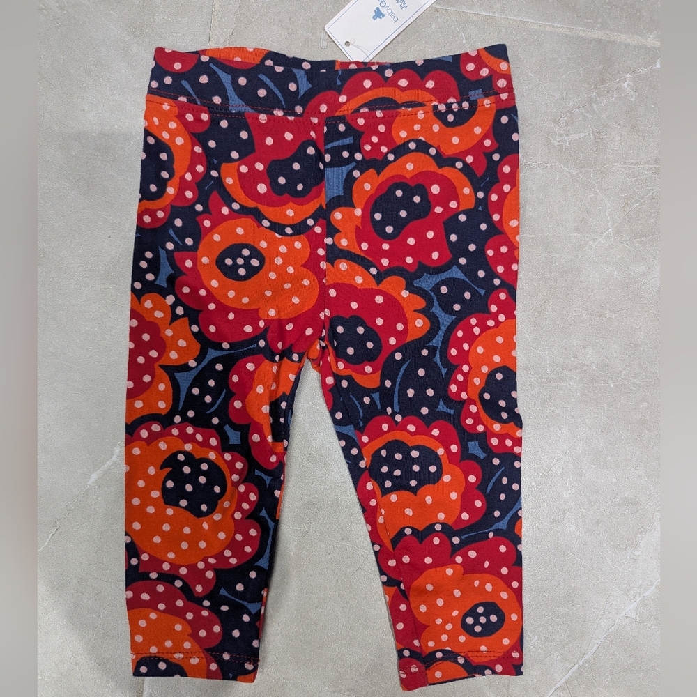 5/$35 NWT Baby Gap Floral Crop Leggings • Size 12–18M • Cotton